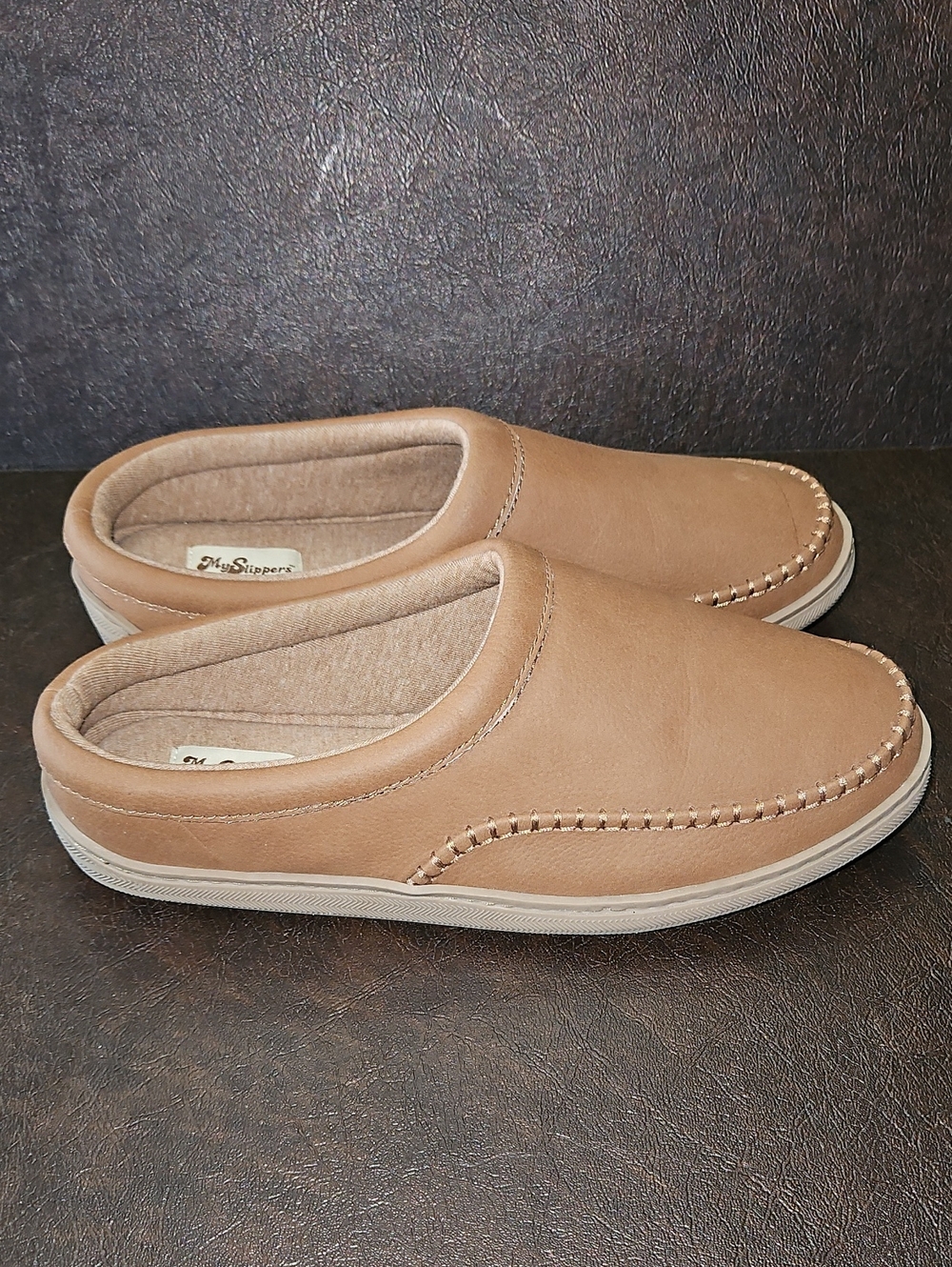 Myslippers Men's Slip-On Casual Loafers in Tan Size 11